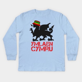 Ymlaen Cymru, Come on Wales Kids Long Sleeve T-Shirt